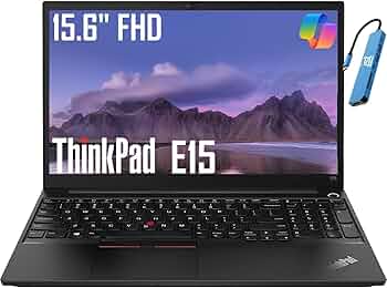 Amazon.com: Lenovo ThinkPad E15 Business Laptop (15.6